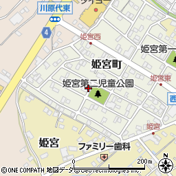 茨城県龍ケ崎市姫宮町45-2周辺の地図