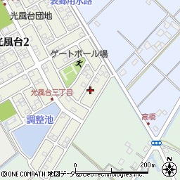 茨城県取手市光風台3丁目5-12周辺の地図