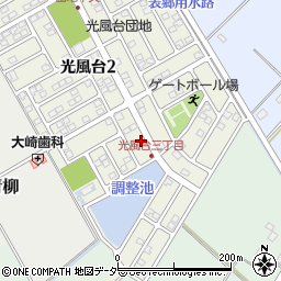 茨城県取手市光風台3丁目8-5周辺の地図