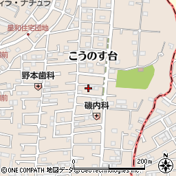 千葉県流山市こうのす台629-22周辺の地図