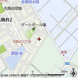 茨城県取手市光風台3丁目5-13周辺の地図