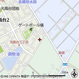 茨城県取手市光風台3丁目5-4周辺の地図