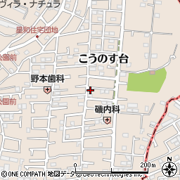 千葉県流山市こうのす台629-24周辺の地図