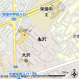 埼玉県越谷市大沢707-2周辺の地図