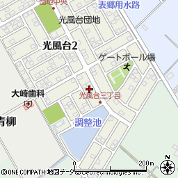 茨城県取手市光風台3丁目8周辺の地図