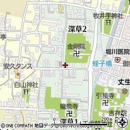 若竹食堂周辺の地図