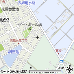 茨城県取手市光風台3丁目5周辺の地図