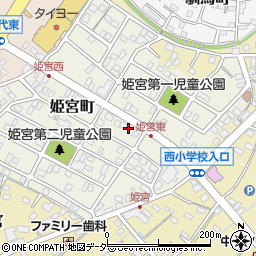 茨城県龍ケ崎市姫宮町136-1周辺の地図