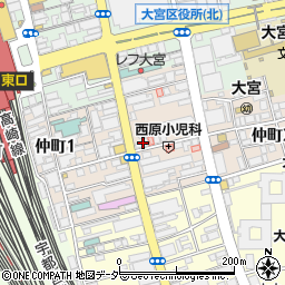 かふぇらうんじ 大宮周辺の地図