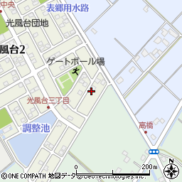 茨城県取手市光風台3丁目5-14周辺の地図