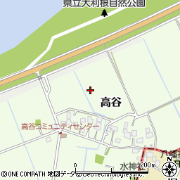 千葉県神崎町（香取郡）高谷周辺の地図