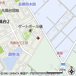 茨城県取手市光風台3丁目5-15周辺の地図