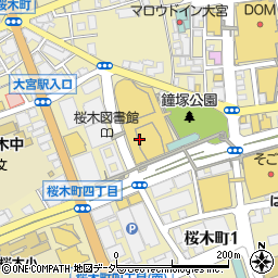 大宮ソニックシティ　市民ホール周辺の地図