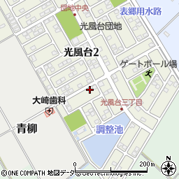 茨城県取手市光風台3丁目15-15周辺の地図