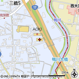 快活ＣＬＵＢ大宮三橋店周辺の地図