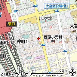 埼玉県信用金庫大宮支店周辺の地図