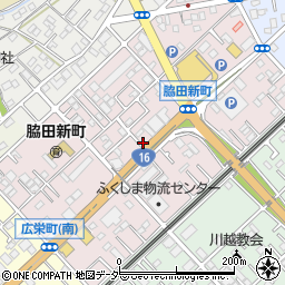 埼玉県川越市脇田新町周辺の地図
