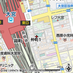 清香苑 大宮店周辺の地図