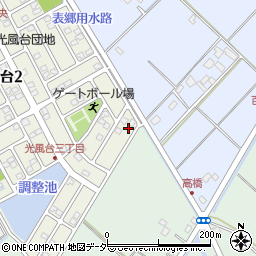 茨城県取手市光風台3丁目5-2周辺の地図