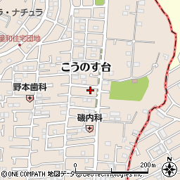 千葉県流山市こうのす台629-31周辺の地図