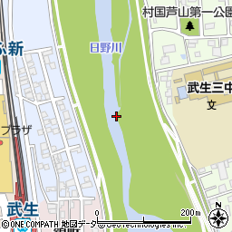 日野川周辺の地図