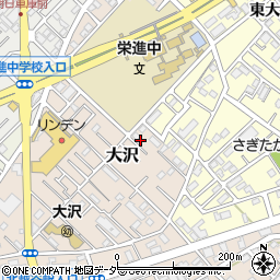 埼玉県越谷市大沢712周辺の地図