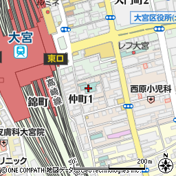 埼玉県さいたま市大宮区仲町1丁目50周辺の地図