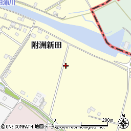 千葉県香取市附洲新田周辺の地図