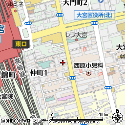 朝日住宅株式会社大宮店周辺の地図