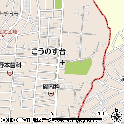 千葉県流山市こうのす台1593-134周辺の地図