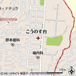 千葉県流山市こうのす台629-39周辺の地図