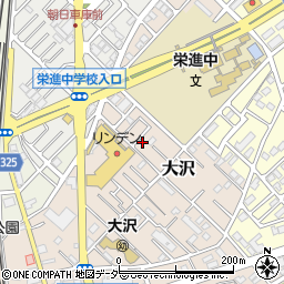 埼玉県越谷市大沢656-27周辺の地図