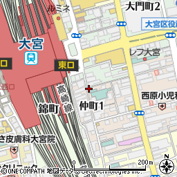 酔っ手羽 大宮駅前店周辺の地図