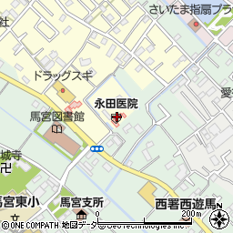 永田医院周辺の地図