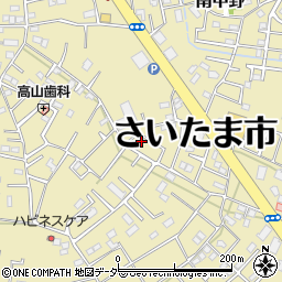 埼玉県さいたま市見沼区南中野127-36周辺の地図