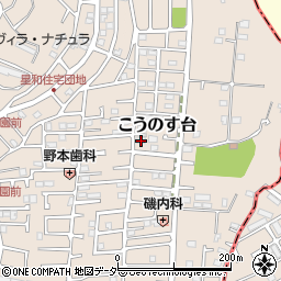 千葉県流山市こうのす台631-3周辺の地図