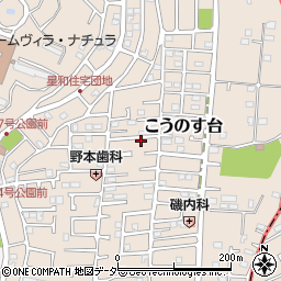 千葉県流山市こうのす台261周辺の地図