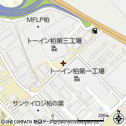 千葉県柏市中十余二周辺の地図