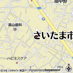 埼玉県さいたま市見沼区南中野127-3周辺の地図