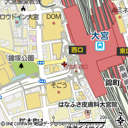 ユニティクリニック　大宮駅前院周辺の地図