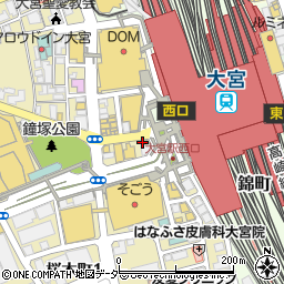 アパマンショップアップル　大宮西口駅前店周辺の地図