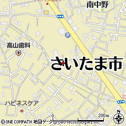 埼玉県さいたま市見沼区南中野127-8周辺の地図