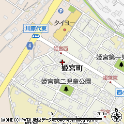 茨城県龍ケ崎市姫宮町70-2周辺の地図