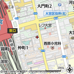 キンコーズ・ジャパン大宮駅東口店周辺の地図