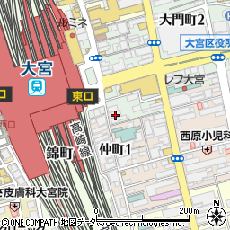 ウメ子の家　大宮東口店周辺の地図