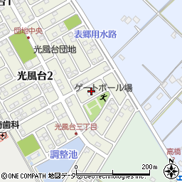 茨城県取手市光風台3丁目2周辺の地図