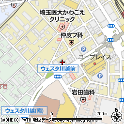 足利銀行川越支店周辺の地図
