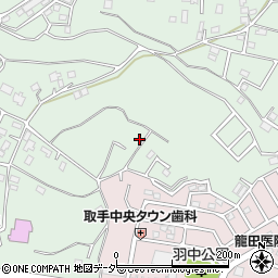 茨城県取手市稲669-7周辺の地図