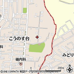 千葉県流山市こうのす台1593-132周辺の地図