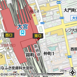 PRESS BUTTER SAND エキュート大宮店周辺の地図
